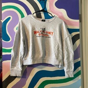 Mickey Long Sleeve Cropped Pullover